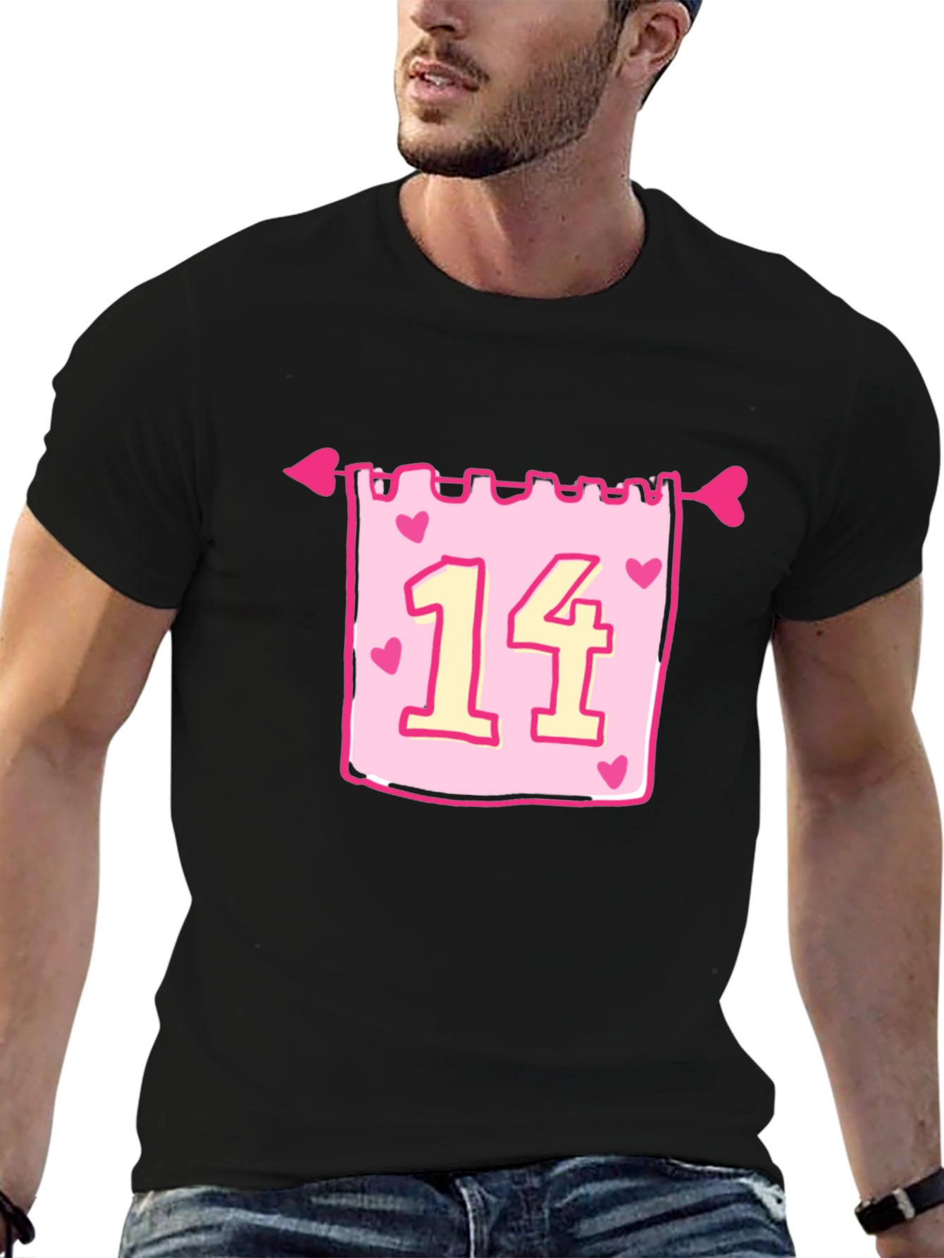 Valentines Day 14 Heart Arrow T-Shirt