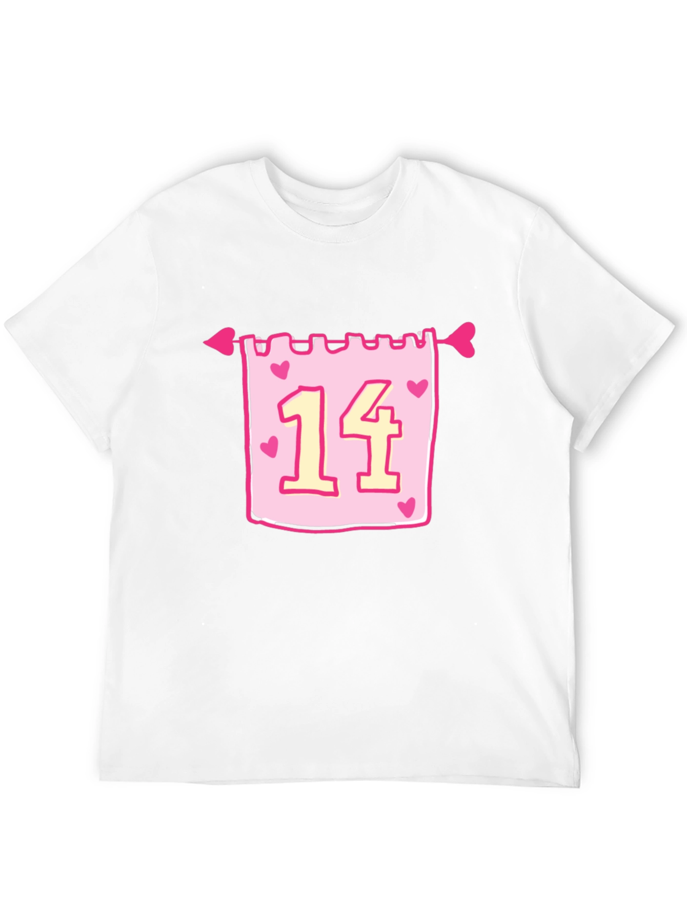 Valentines Day 14 Heart Arrow T-Shirt