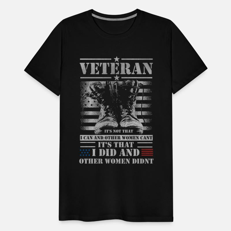 Female Women Veteran Military American Flag