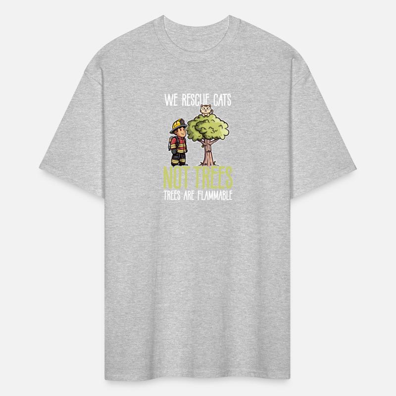 Firefighter Rescue Cats, Not Trees Are Flammable.