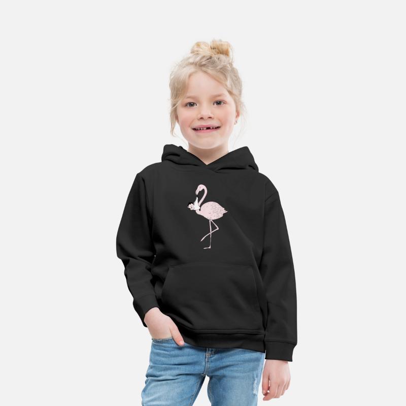 Flamingo brings the baby instead of the stork