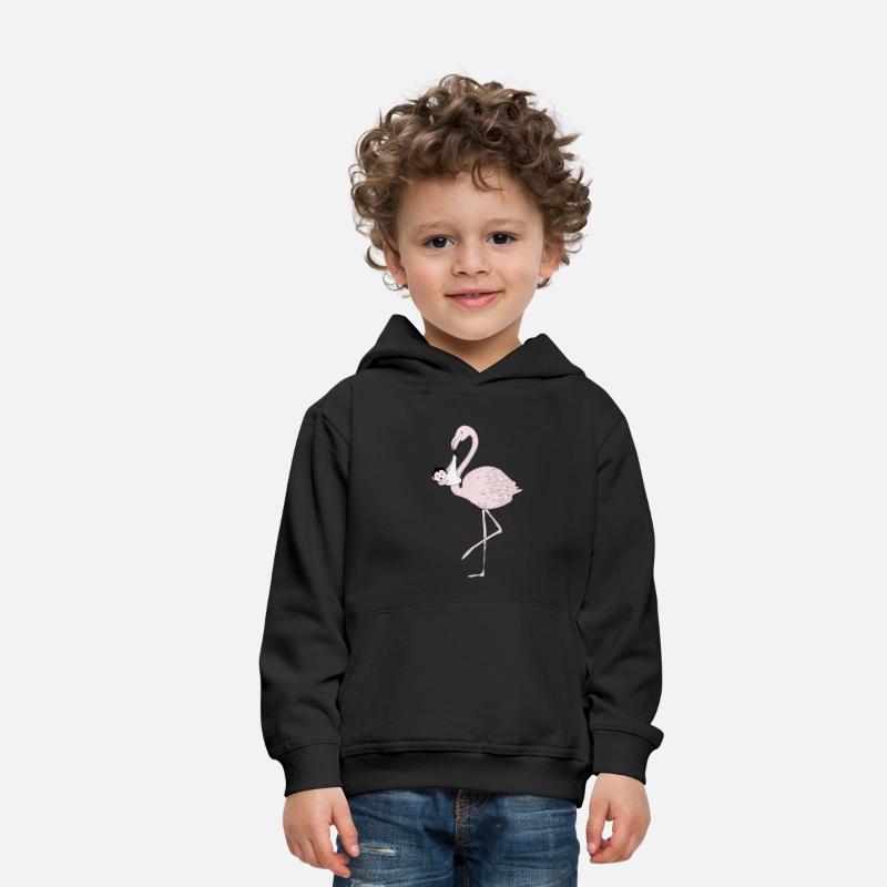 Flamingo brings the baby instead of the stork