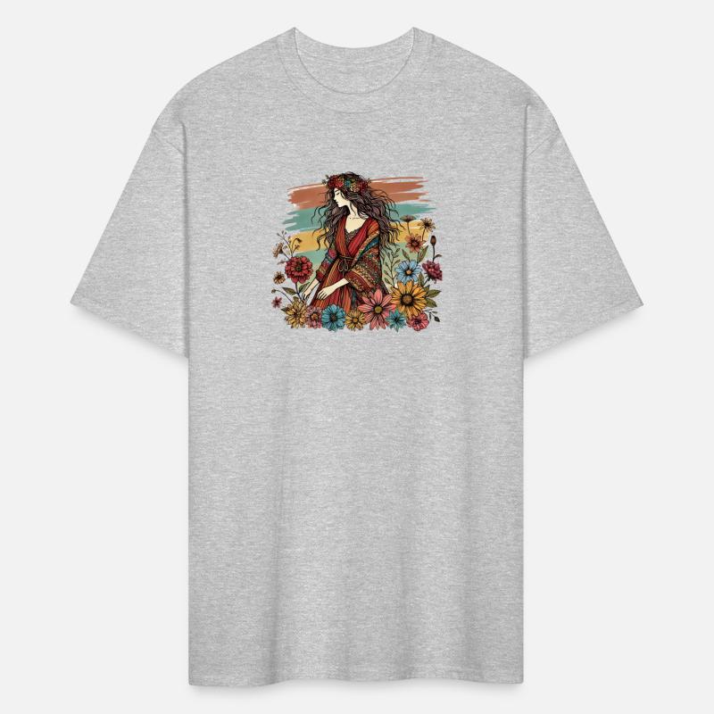 Flower Woman Bohemian and Vintage