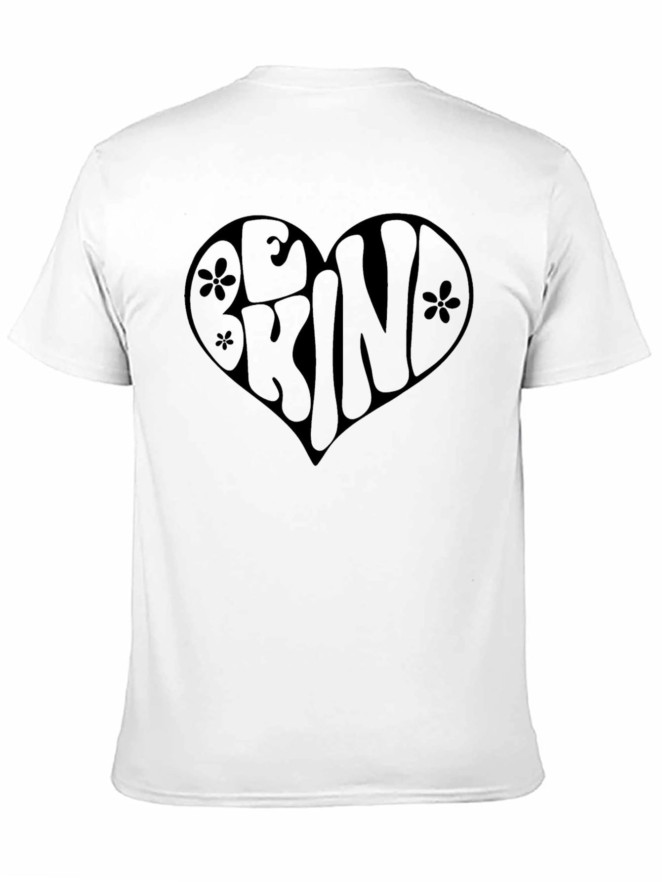 Be Kind Heart Graphic Tee - Black
