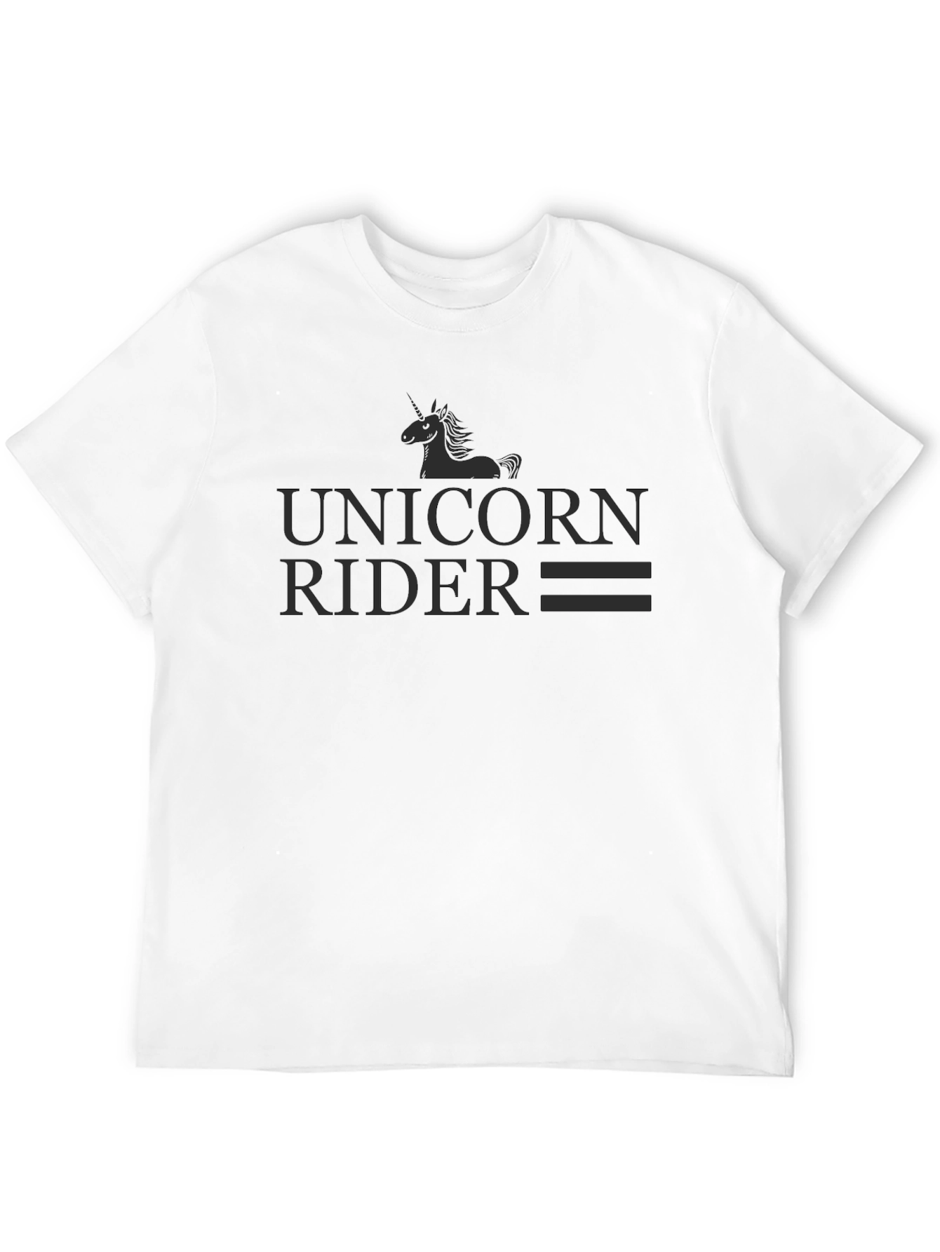Unicorn Rider Graphic T-Shirt - Black