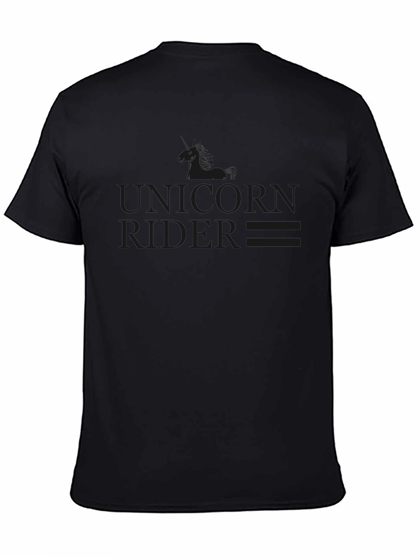 Unicorn Rider Graphic T-Shirt - Black