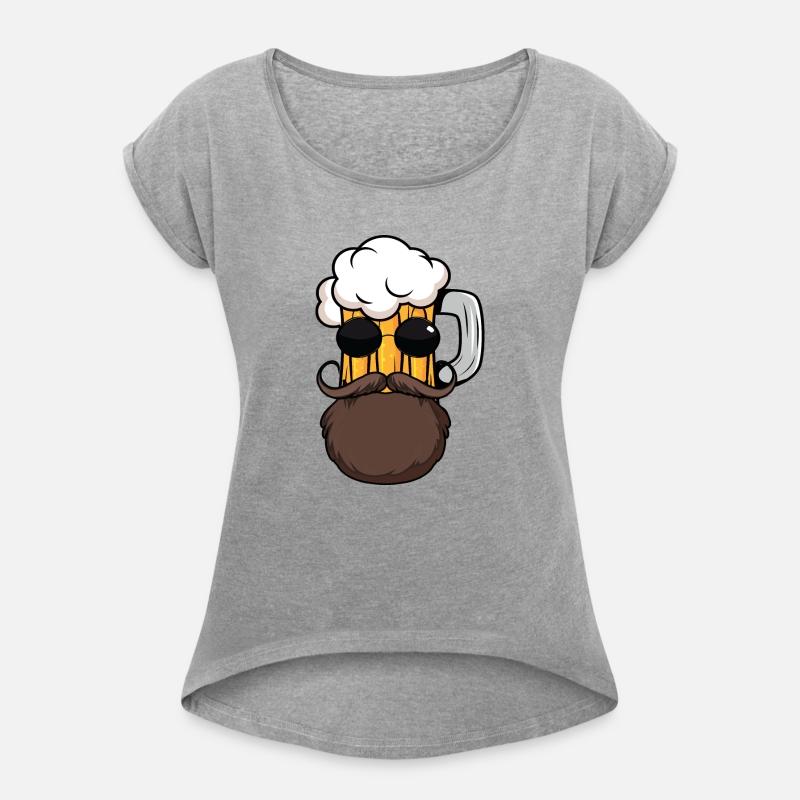 Funny beer with beard and sunglasses