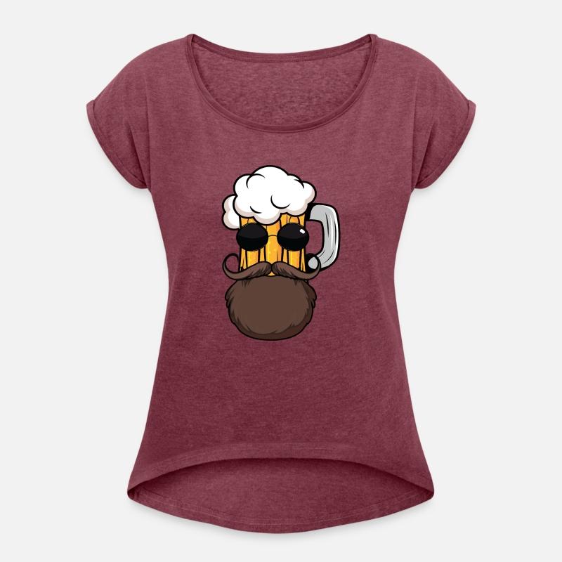 Funny beer with beard and sunglasses