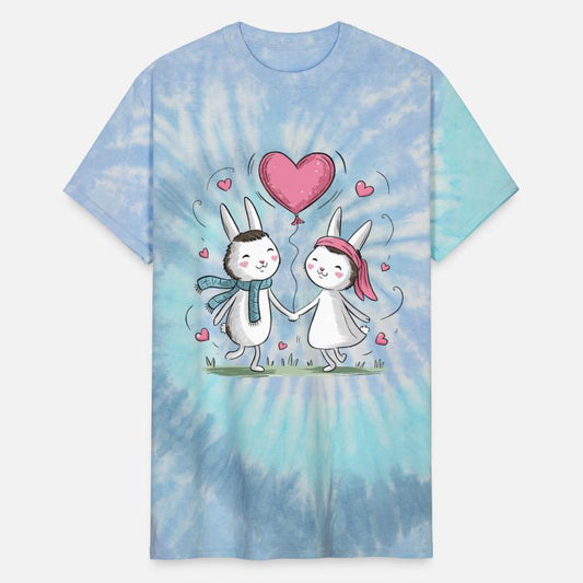 Funny bunny couple lovers Valentine's Day