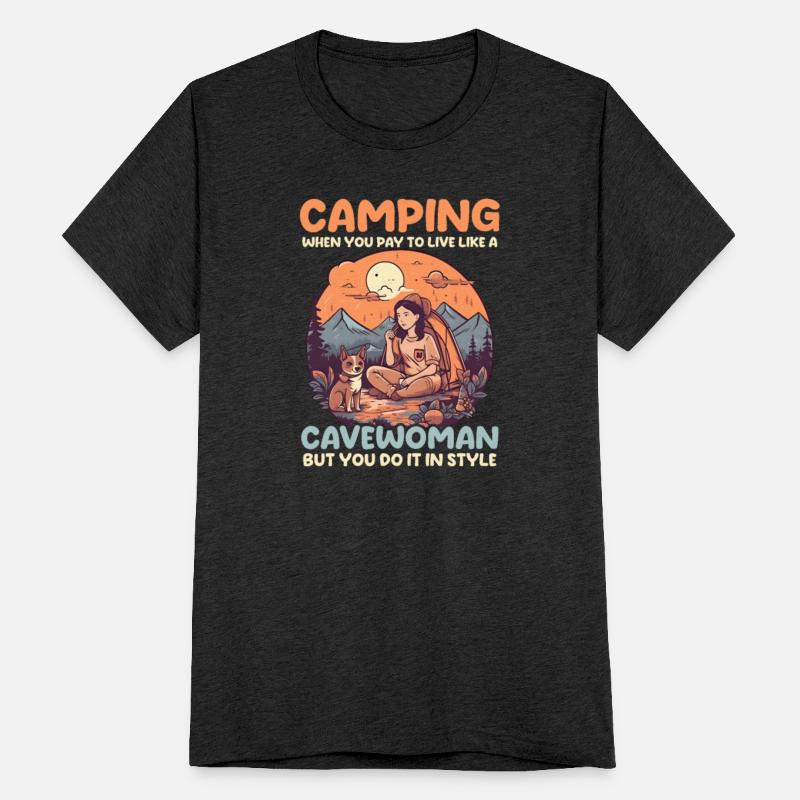Funny Camping Pay To Live Like Cavewomen With Styl
