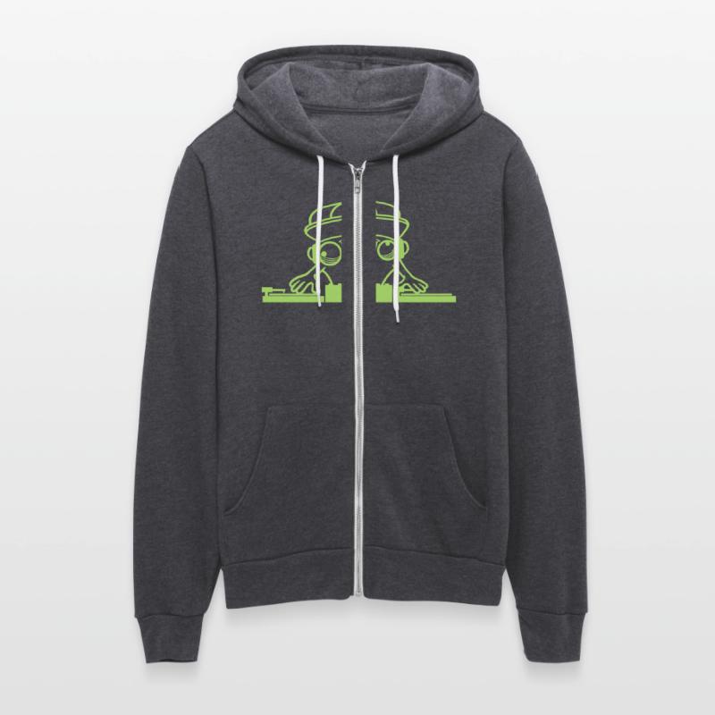 Funny Cool DJ Crazy Guy Mixing Music Party Club