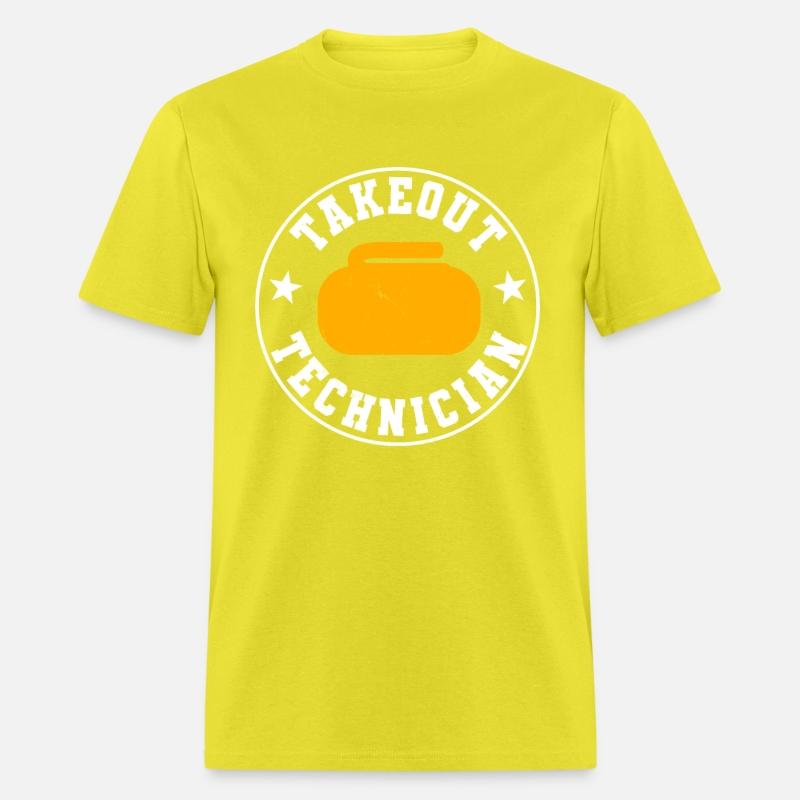 Funny Curling Takeout Technician