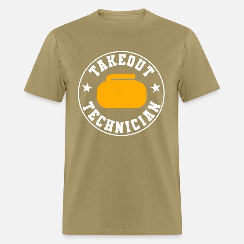 Funny Curling Takeout Technician