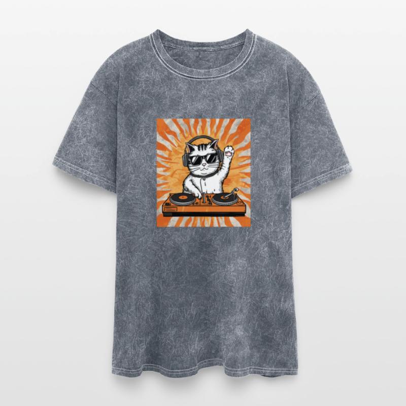 Funny Dj Cat Disco Headphone Sound Party Disco Cat