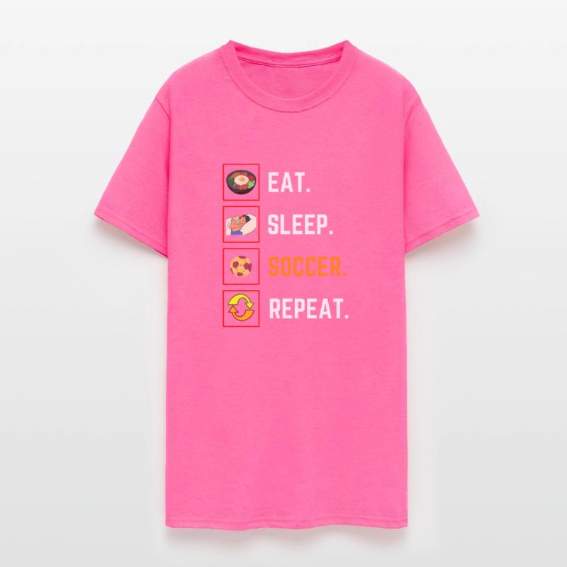 Funny Eat Sleep soccer Repeat Gift T Shirt