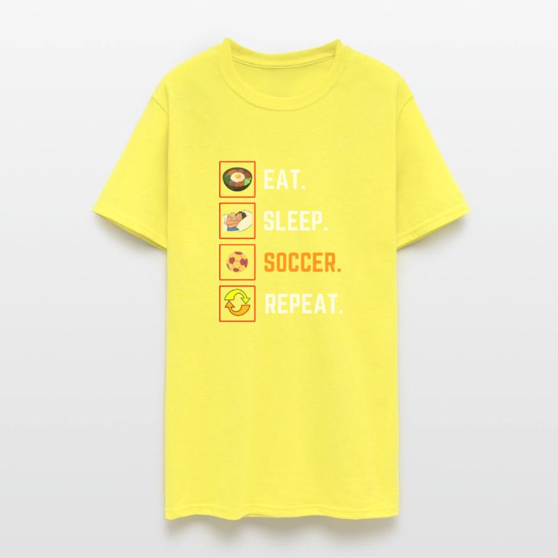 Funny Eat Sleep soccer Repeat Gift T Shirt