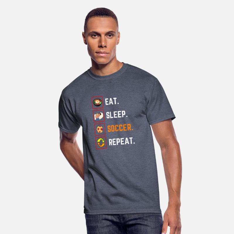 Funny Eat Sleep soccer Repeat Gift T Shirt