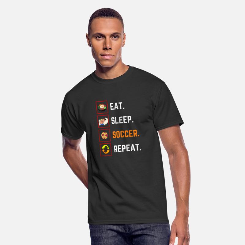 Funny Eat Sleep soccer Repeat Gift T Shirt