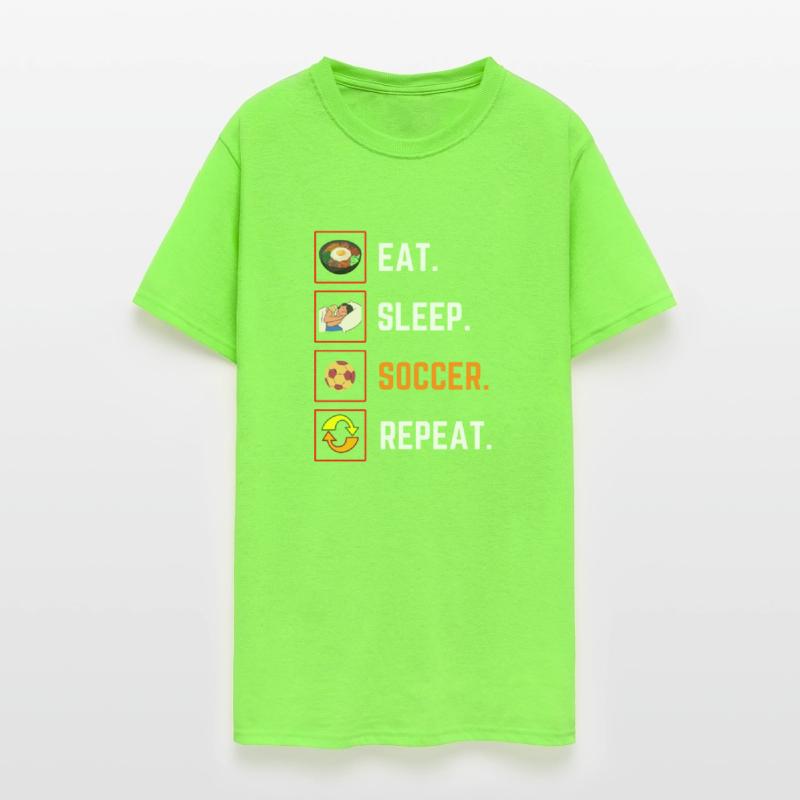 Funny Eat Sleep soccer Repeat Gift T Shirt