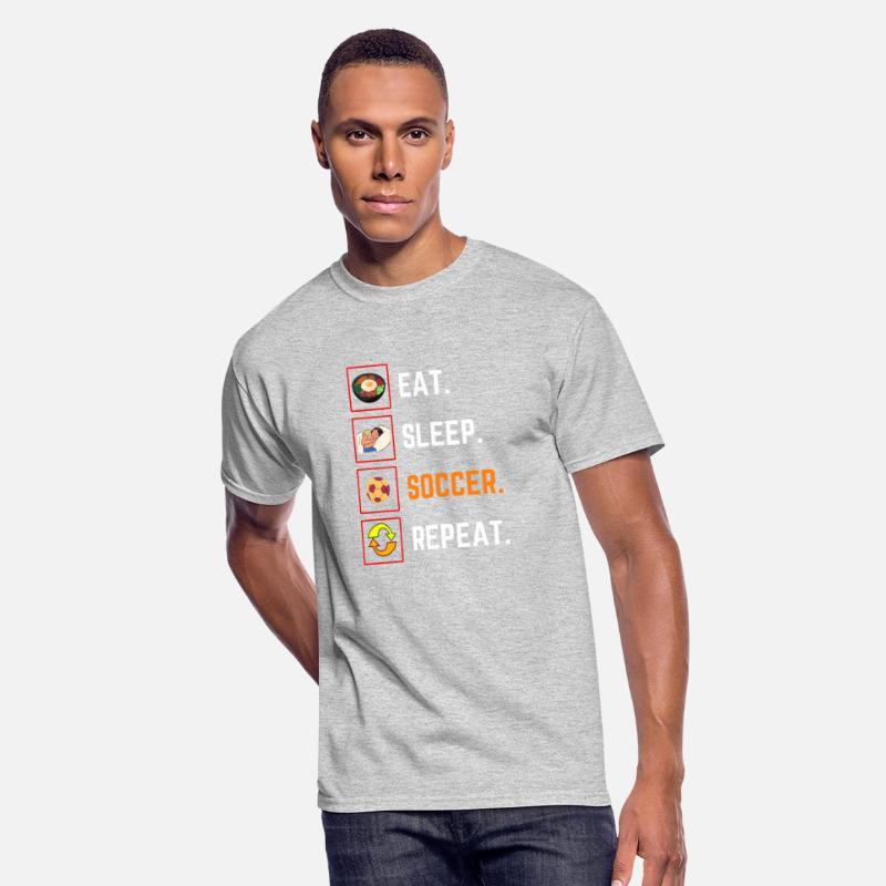 Funny Eat Sleep soccer Repeat Gift T Shirt