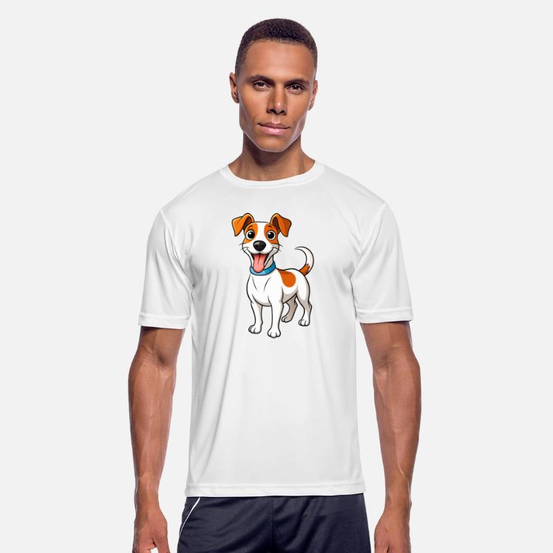 Funny Energetic Jack Russell Terrier Dad Artwork
