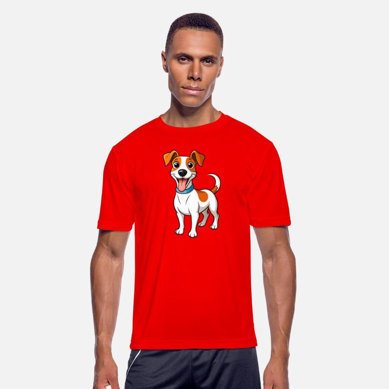 Funny Energetic Jack Russell Terrier Dad Artwork