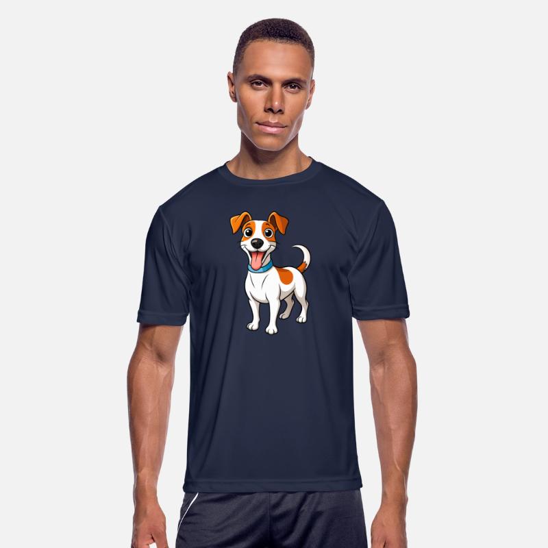 Funny Energetic Jack Russell Terrier Dad Artwork