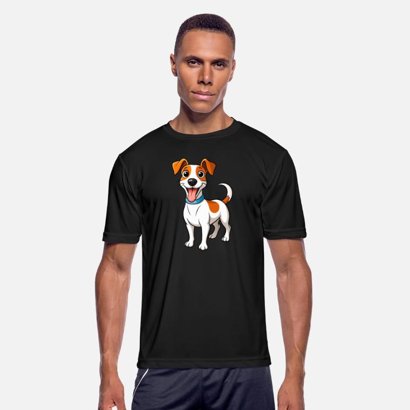 Funny Energetic Jack Russell Terrier Dad Artwork