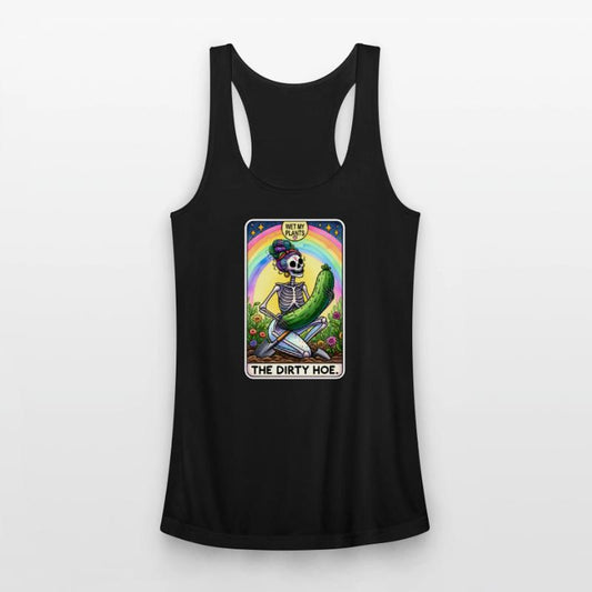 Funny Gardening Skeleton Tarot Card The Dirty Hoe