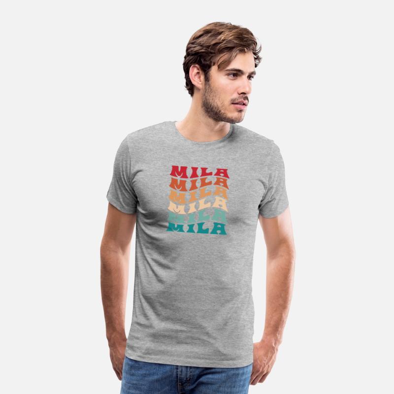 Funny Personalized Mila Name Themed Apparel