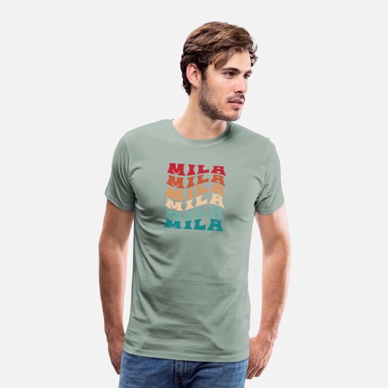 Funny Personalized Mila Name Themed Apparel