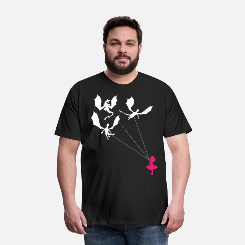 Funny Trendy Little Girl with Dragons