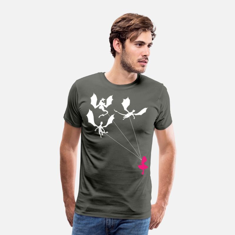 Funny Trendy Little Girl with Dragons