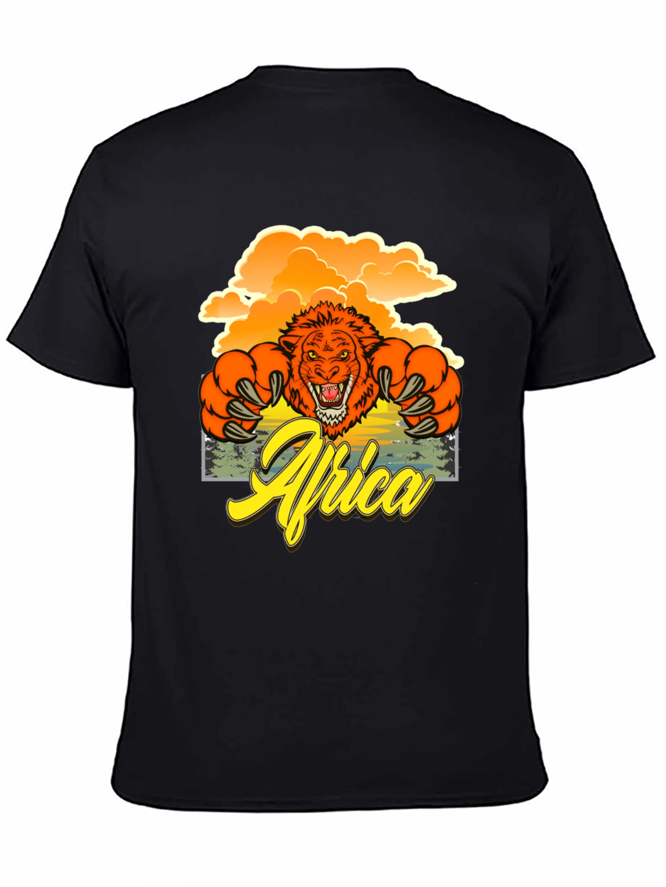 Africa Lion Graphic T-Shirt
