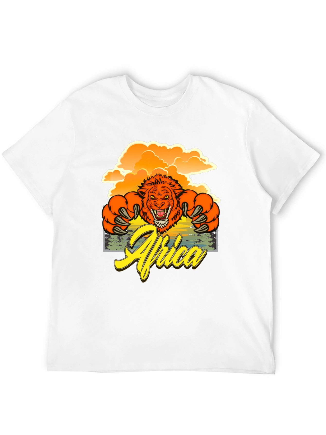 Africa Lion Graphic T-Shirt