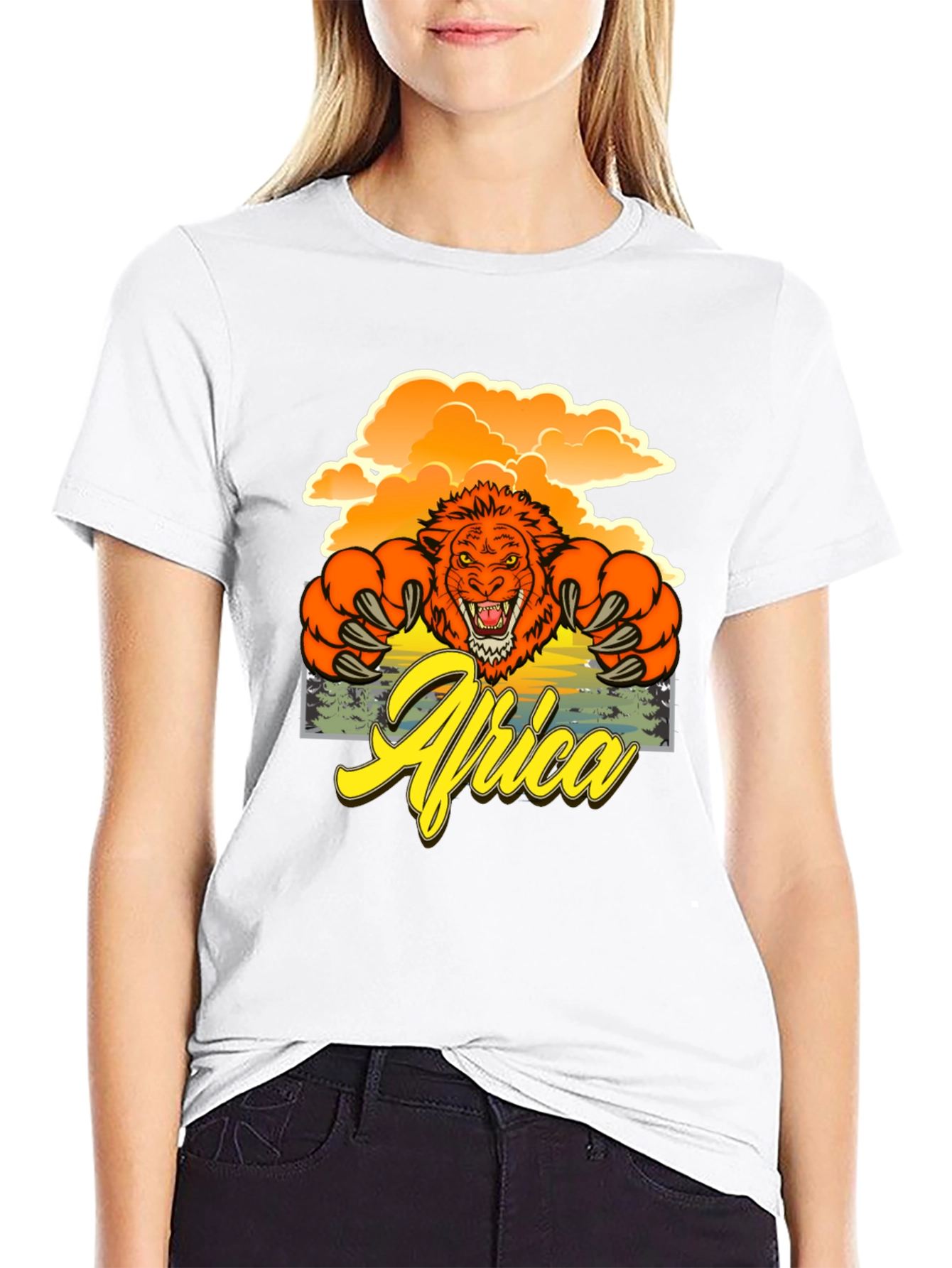 Africa Lion Graphic T-Shirt