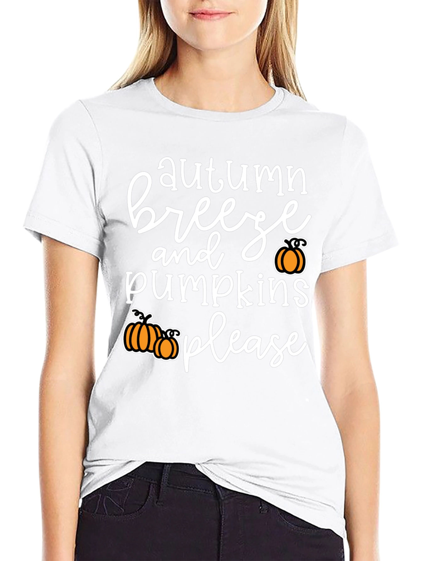 Autumn Breeze and Pumpkins Please T-Shirt