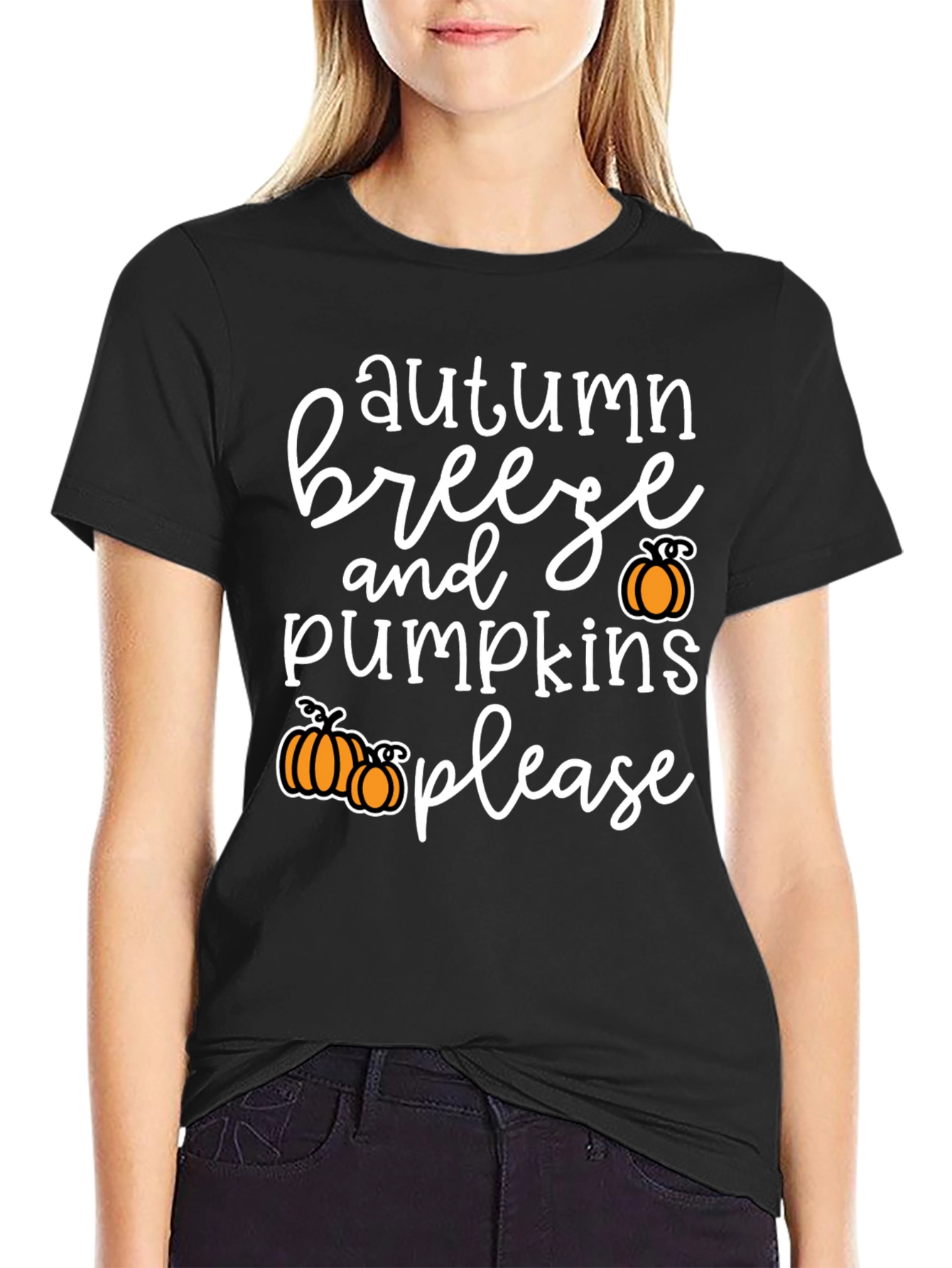 Autumn Breeze and Pumpkins Please T-Shirt