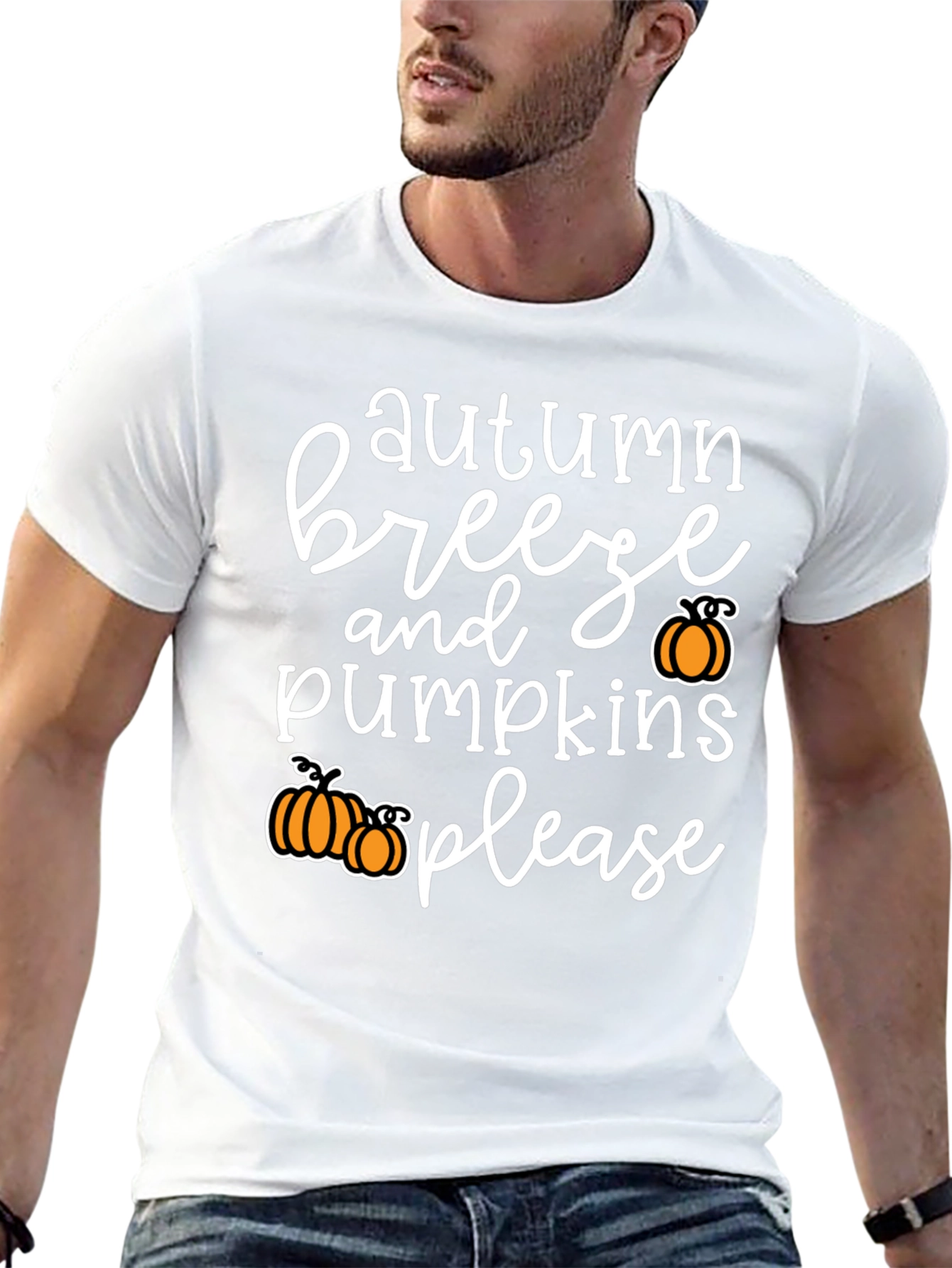 Autumn Breeze and Pumpkins Please T-Shirt