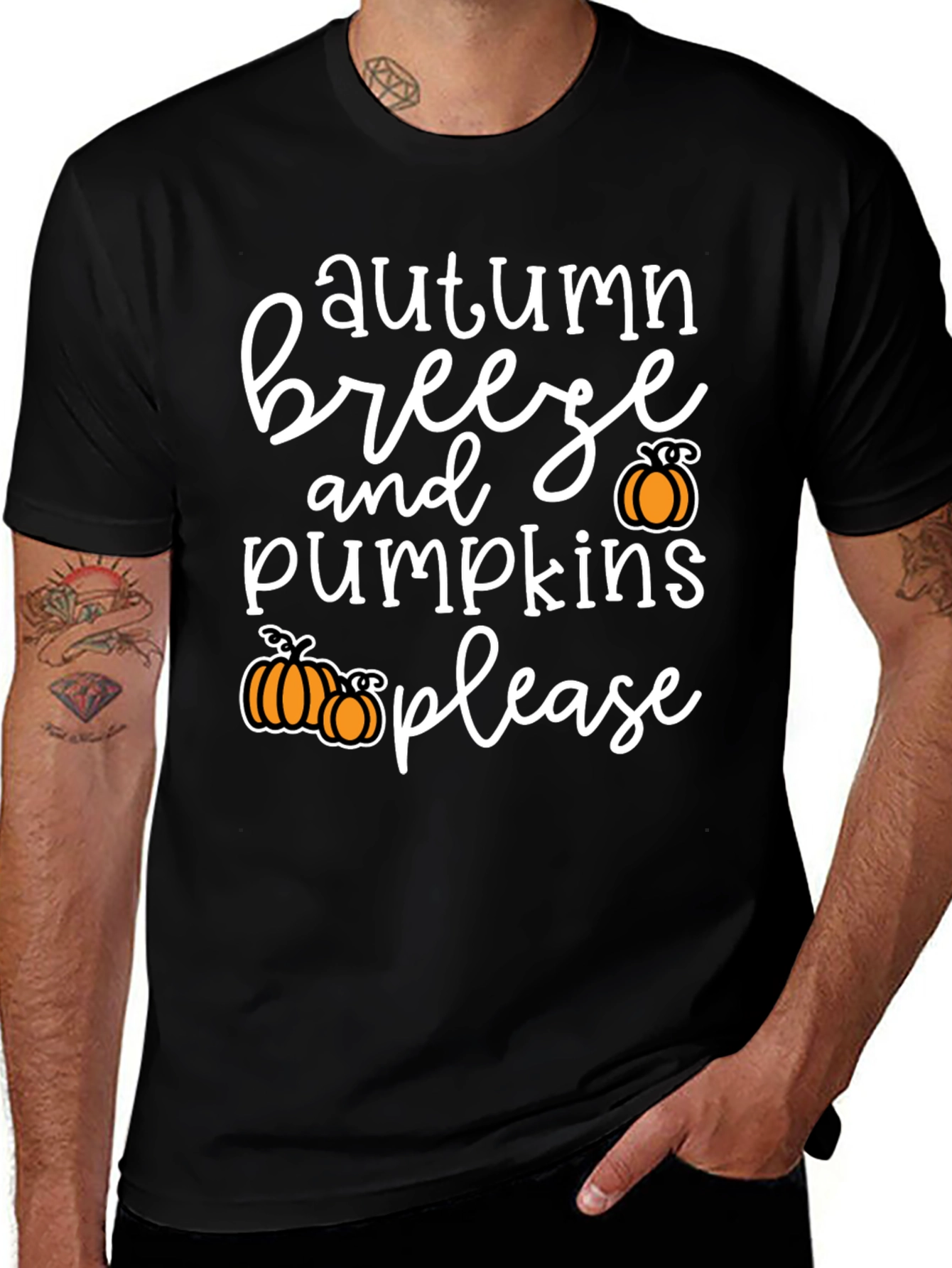 Autumn Breeze and Pumpkins Please T-Shirt