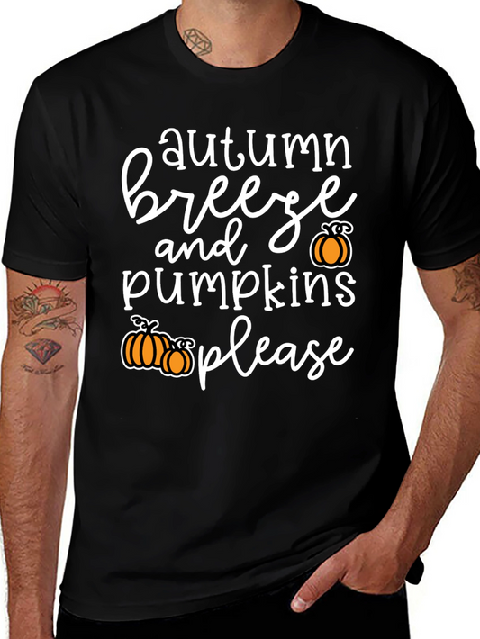 Autumn Breeze and Pumpkins Please T-Shirt