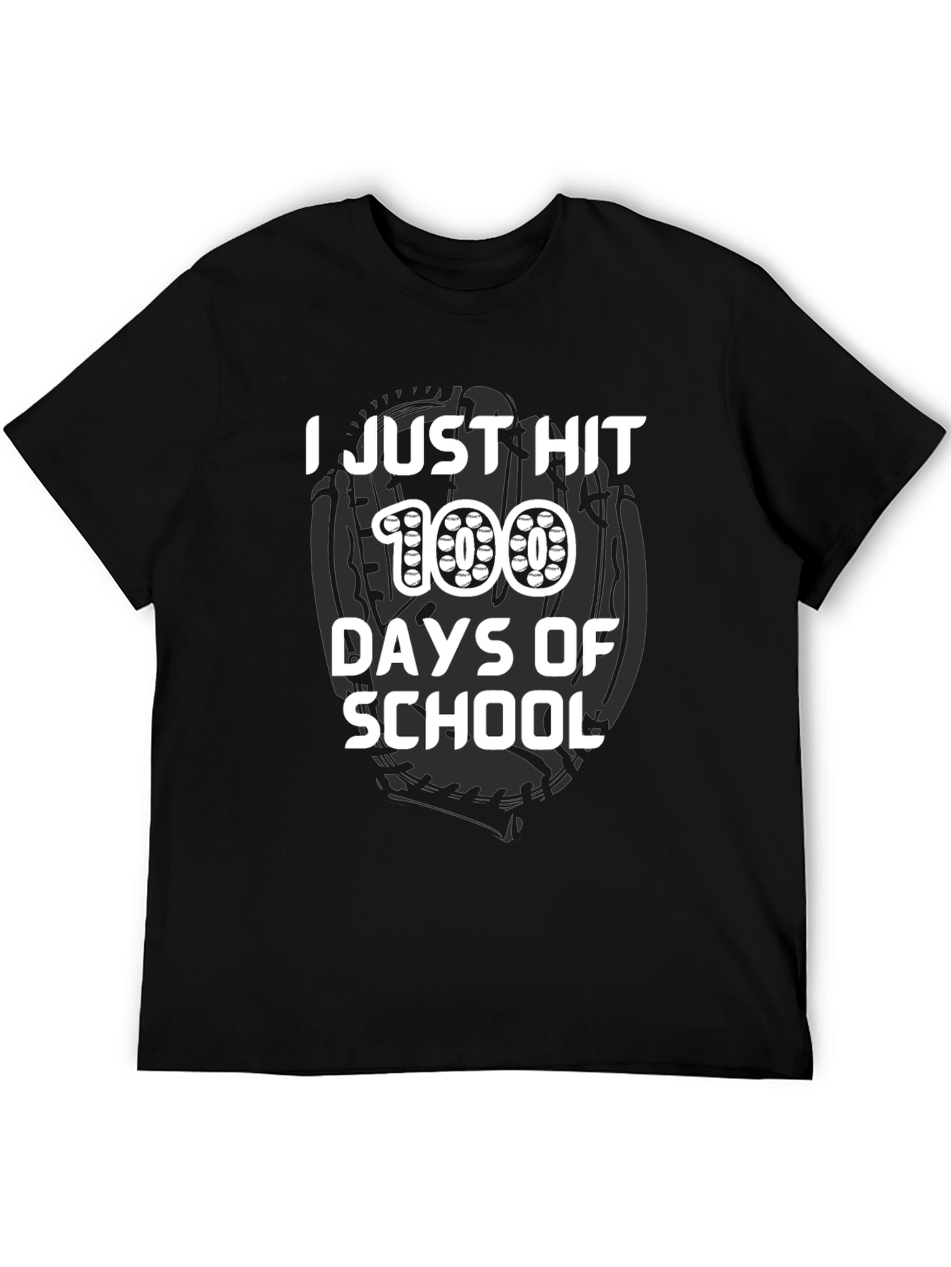 100 Days of School T-Shirt Baseball Theme