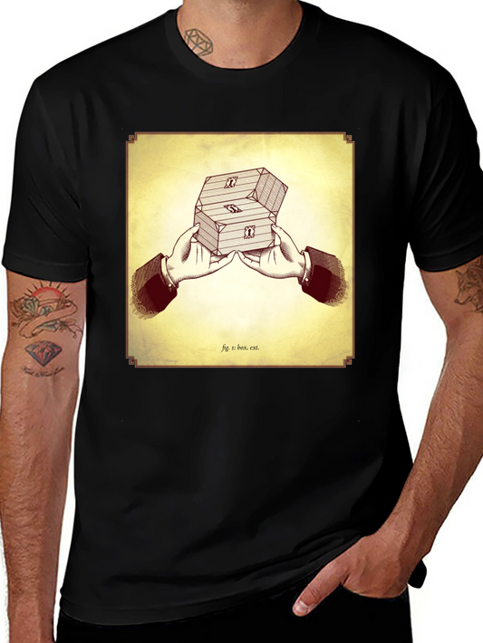 Vintage Box Illustration Graphic T-Shirt