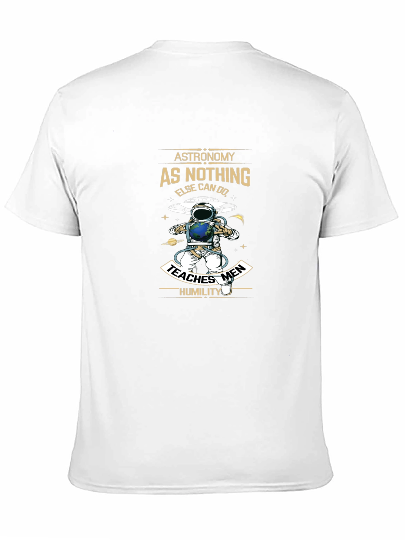Astronomy Graphic Print T-Shirt Black