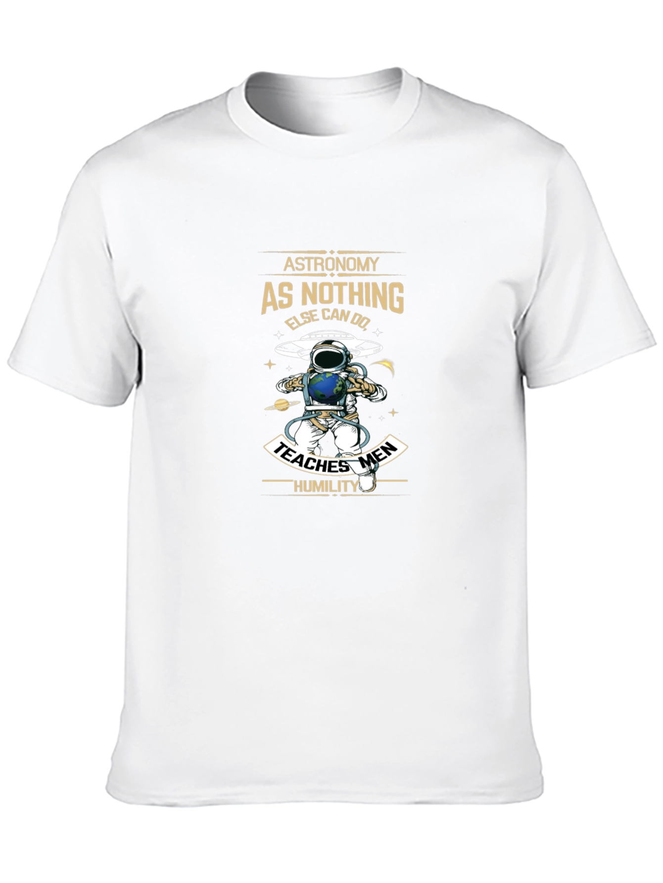 Astronomy Graphic Print T-Shirt Black