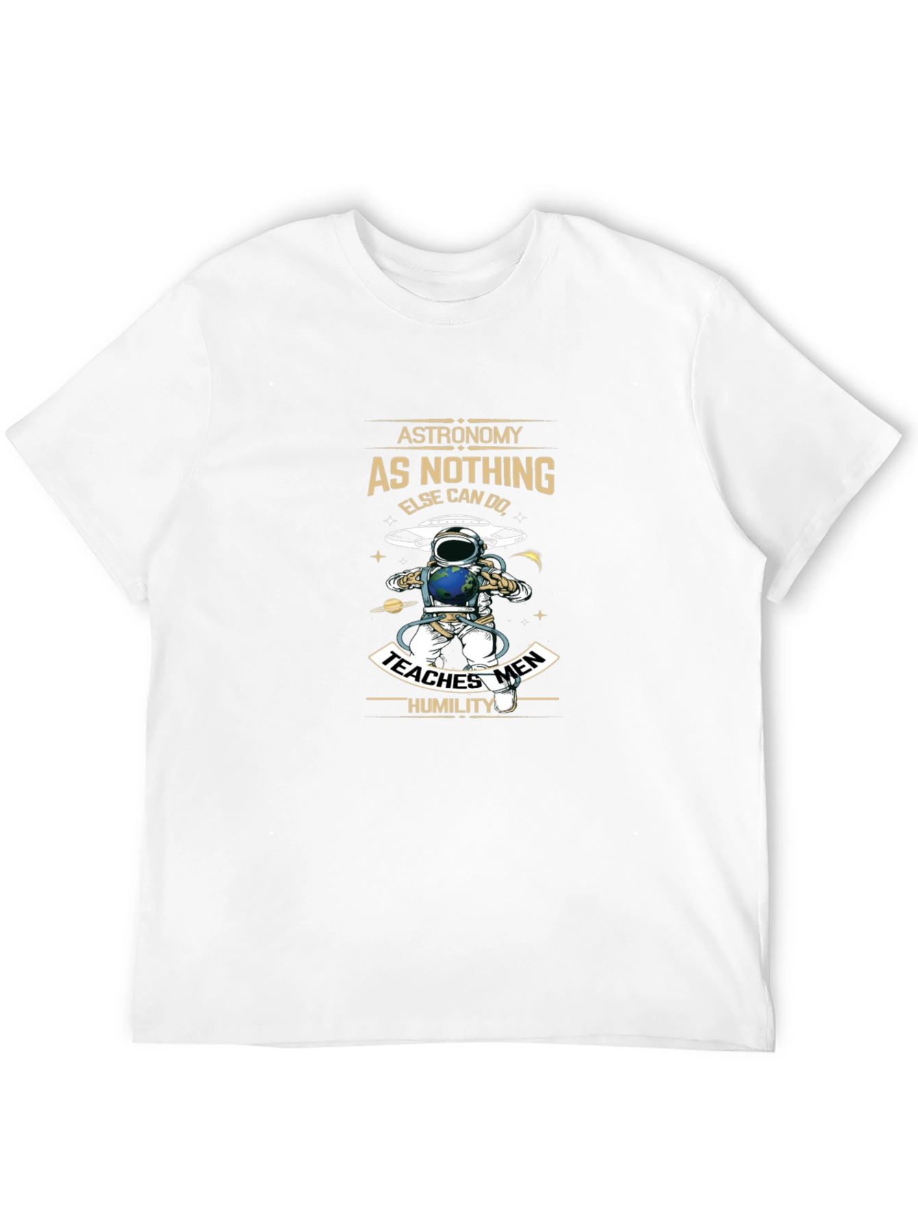 Astronomy Graphic Print T-Shirt Black