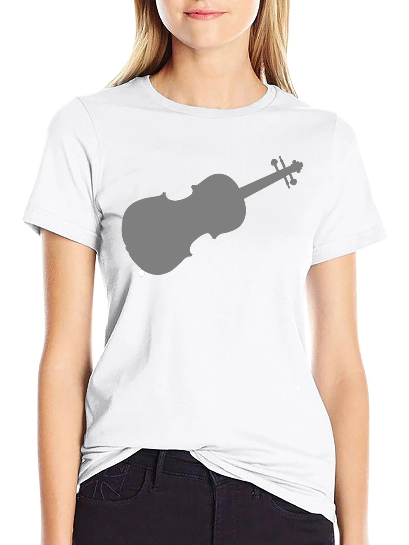 Violin Graphic Tee - Classic Music T-Shirt