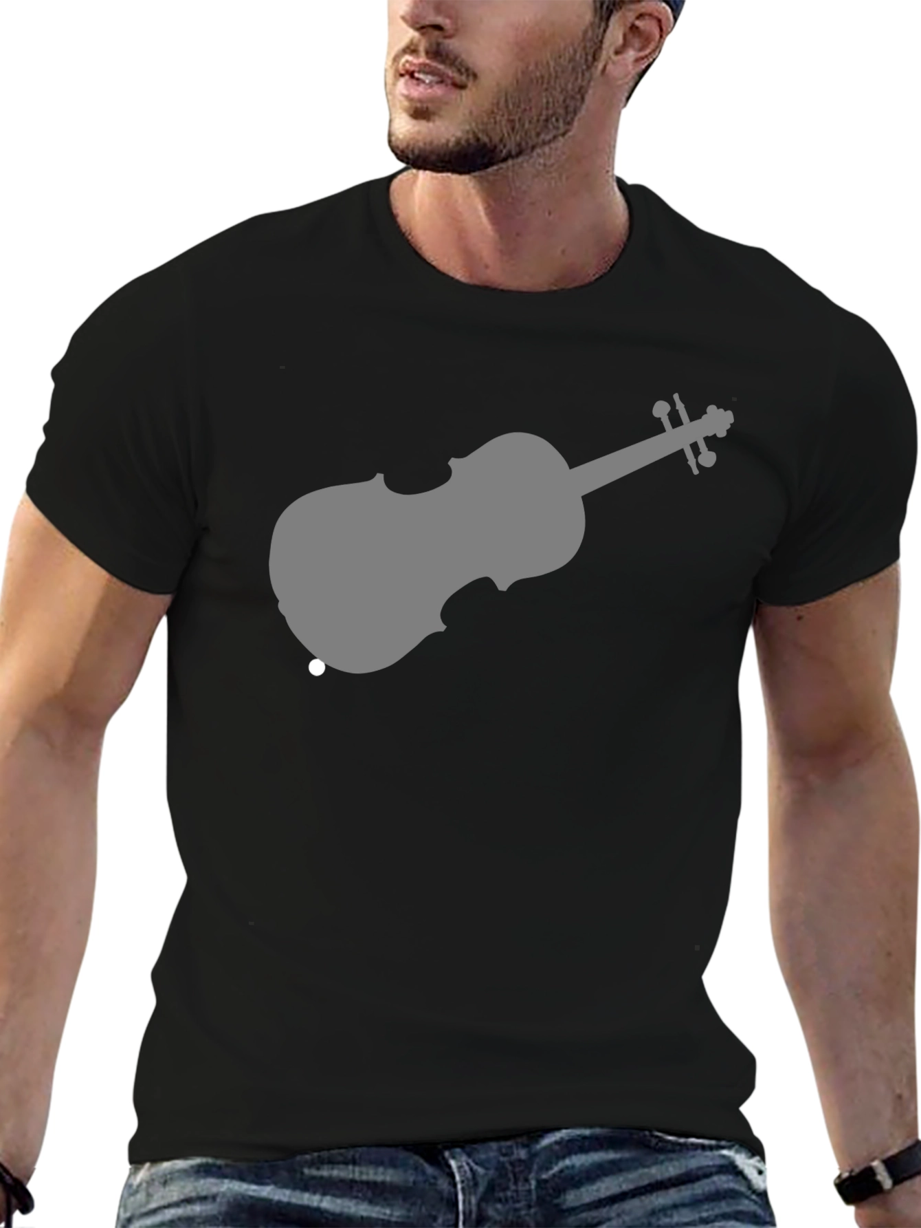 Violin Graphic Tee - Classic Music T-Shirt
