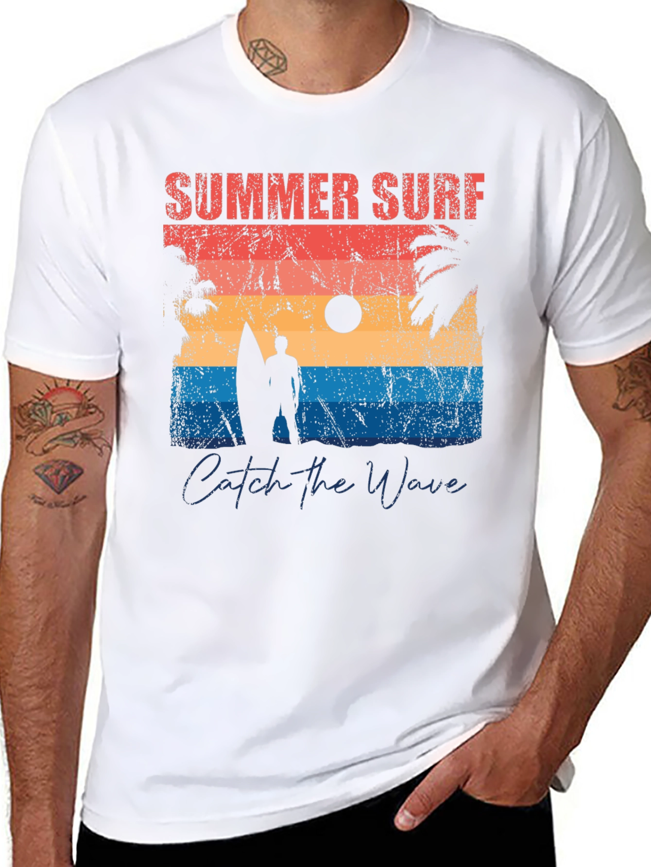 Summer Surf Graphic Tee - Catch the Wave