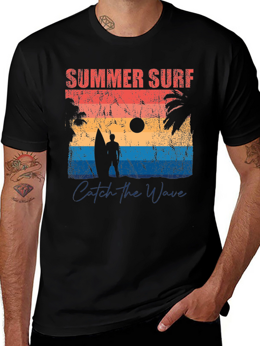 Summer Surf Graphic Tee - Catch the Wave